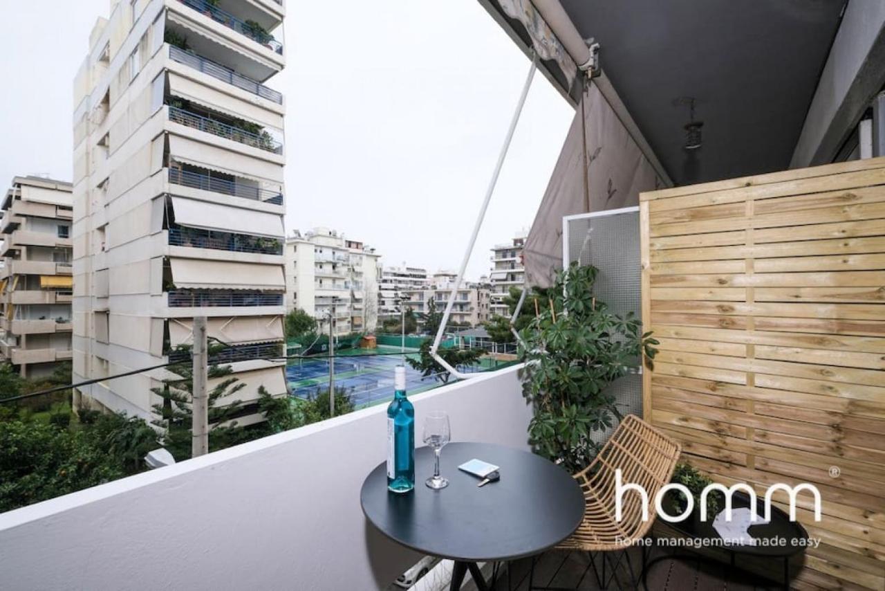 Athens Riviera Homm Flat 4 Min Walk From Beach, Thiseos Str Exteriör bild